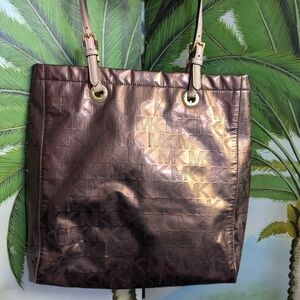 Michael Kors Metallic Brown Tote